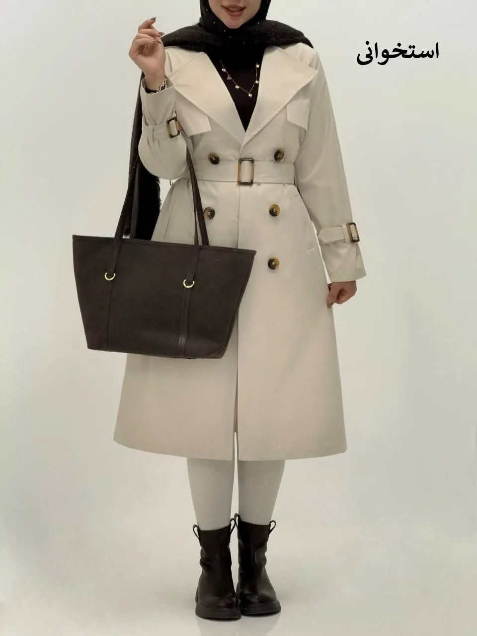 3702-بارونی آستردار خزان (ایراددار)